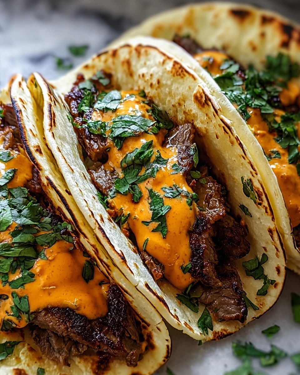 Garlic Butter BBQ Beef Tacos Recipe - Recipe Image