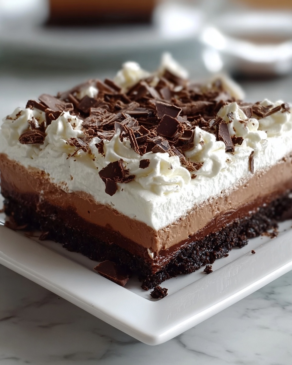 Brownie Refrigerator Cake Recipe - Recipe Image