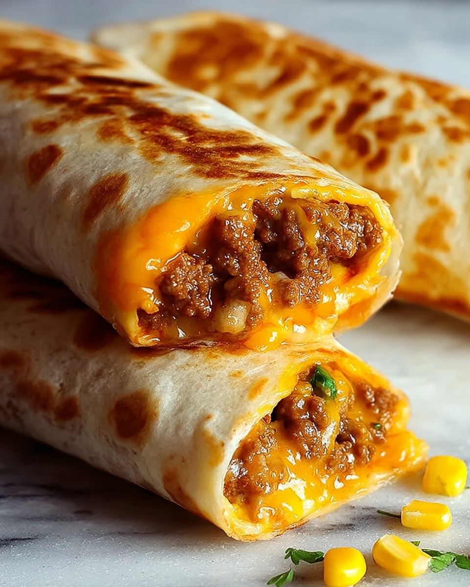 Beef and Cheese Chimichangas Recipe - Recipe Image