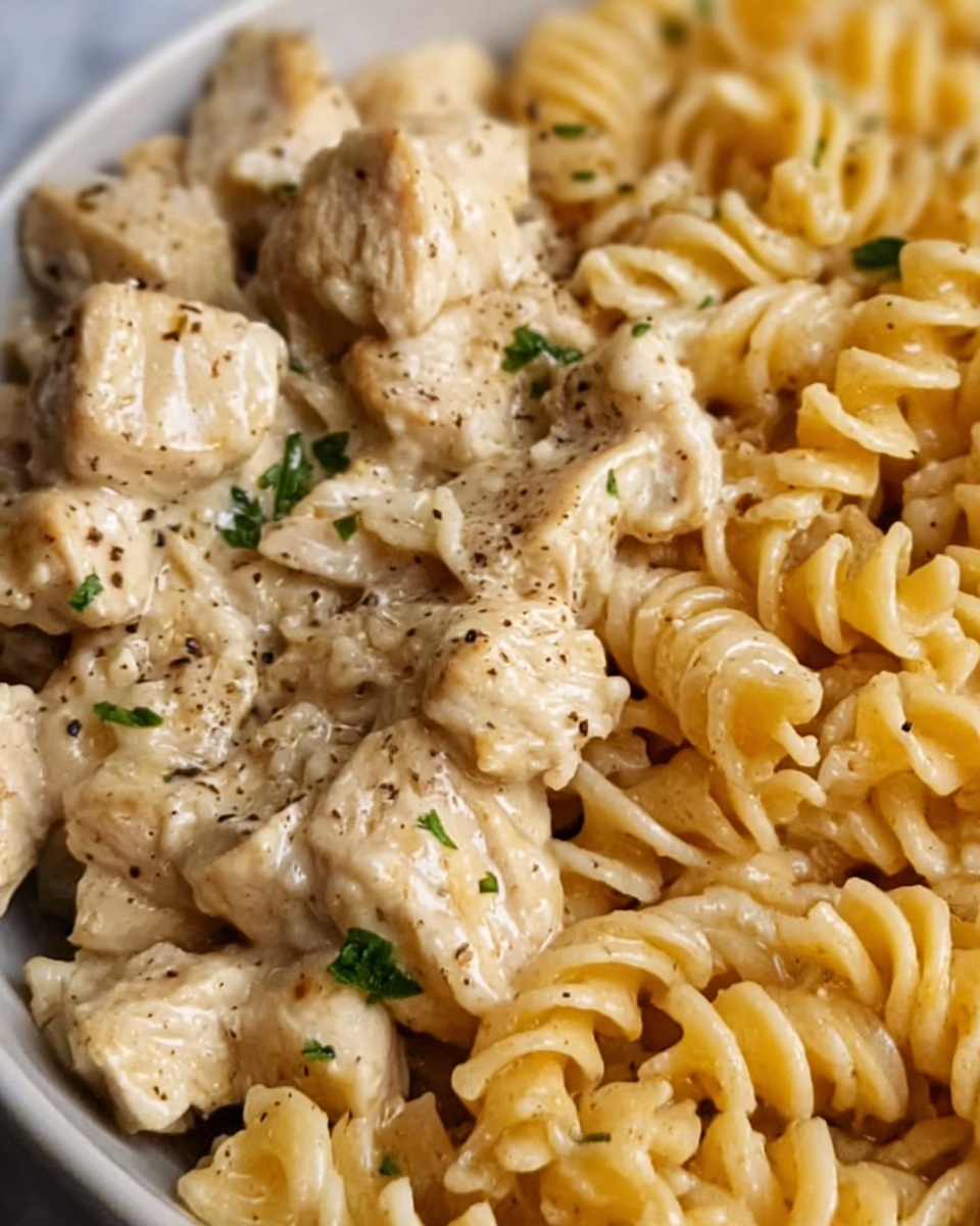 Crockpot Garlic Parmesan Chicken Pasta Recipe - Recipe Image