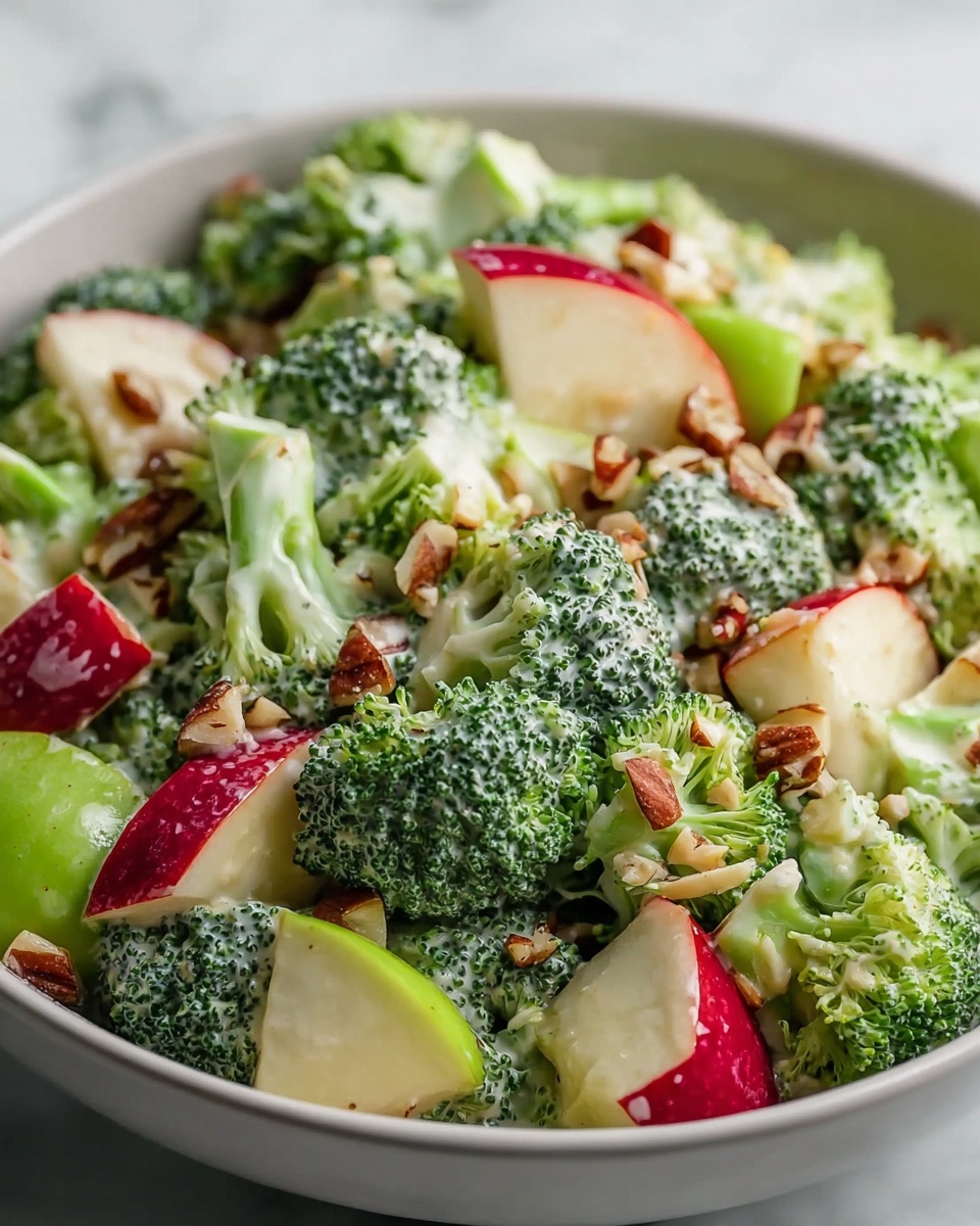 Honeycrisp Apple Broccoli Salad with Cranberries, Nuts, and Honey Dressing Recipe - Recipe Image