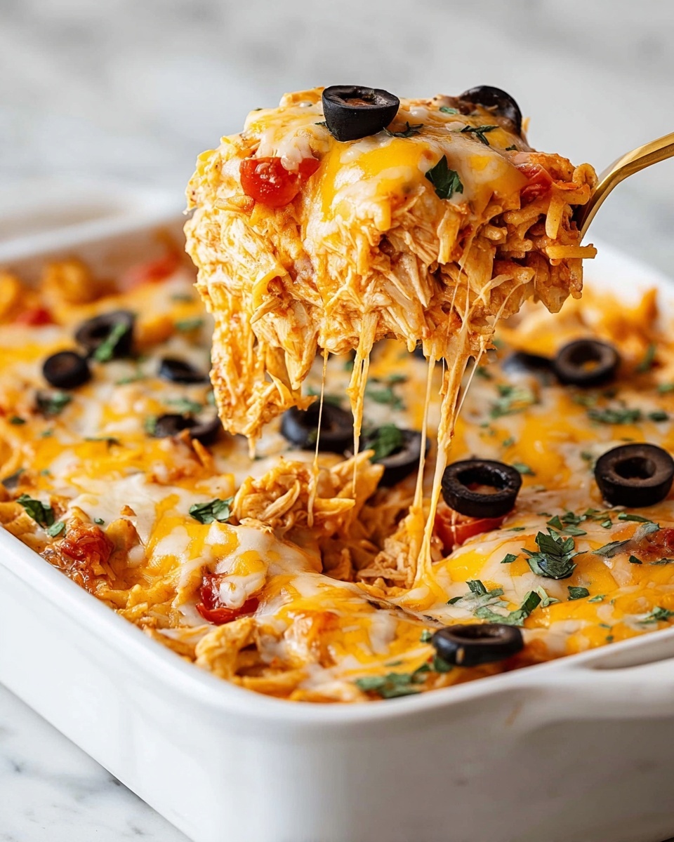 Fiesta Chicken Pasta Casserole Bake Recipe - Recipe Image