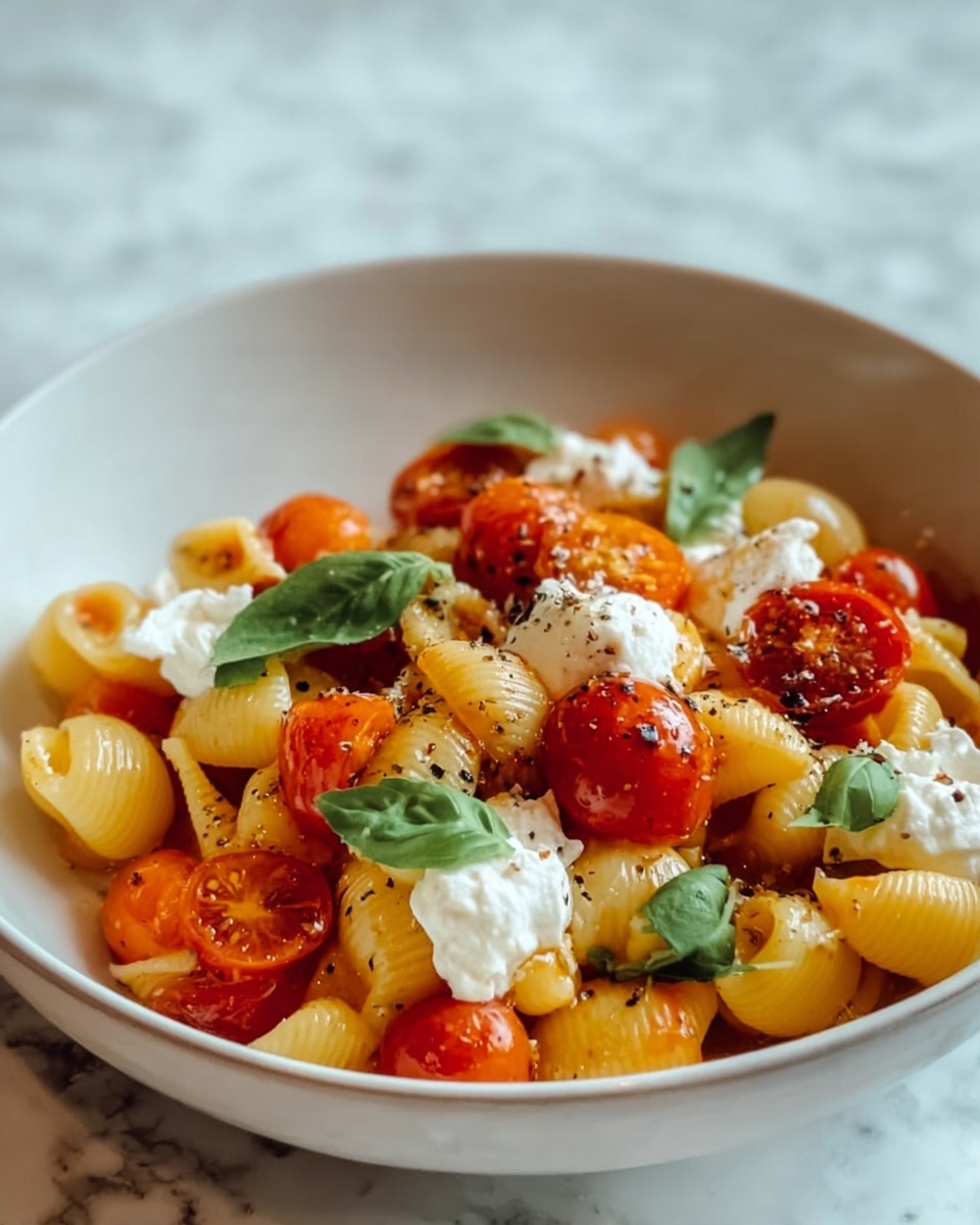 Spicy Tomato Burrata Pasta Recipe - Recipe Image