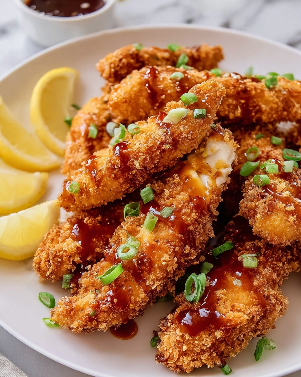 Asian Glazed Chicken Fingers Recipe - Recipe Image