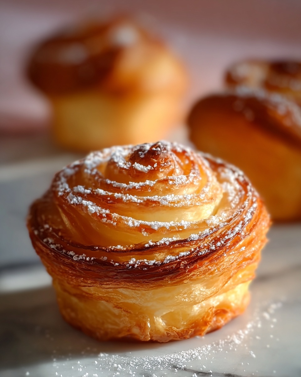 Cinnamon Sugar Puff Pastry Cruffins Recipe - Recipe Image