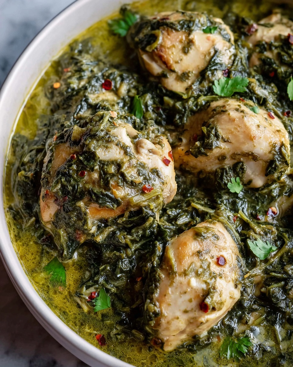 Slow Cooker Spinach-Artichoke Chicken Stew Recipe - Recipe Image