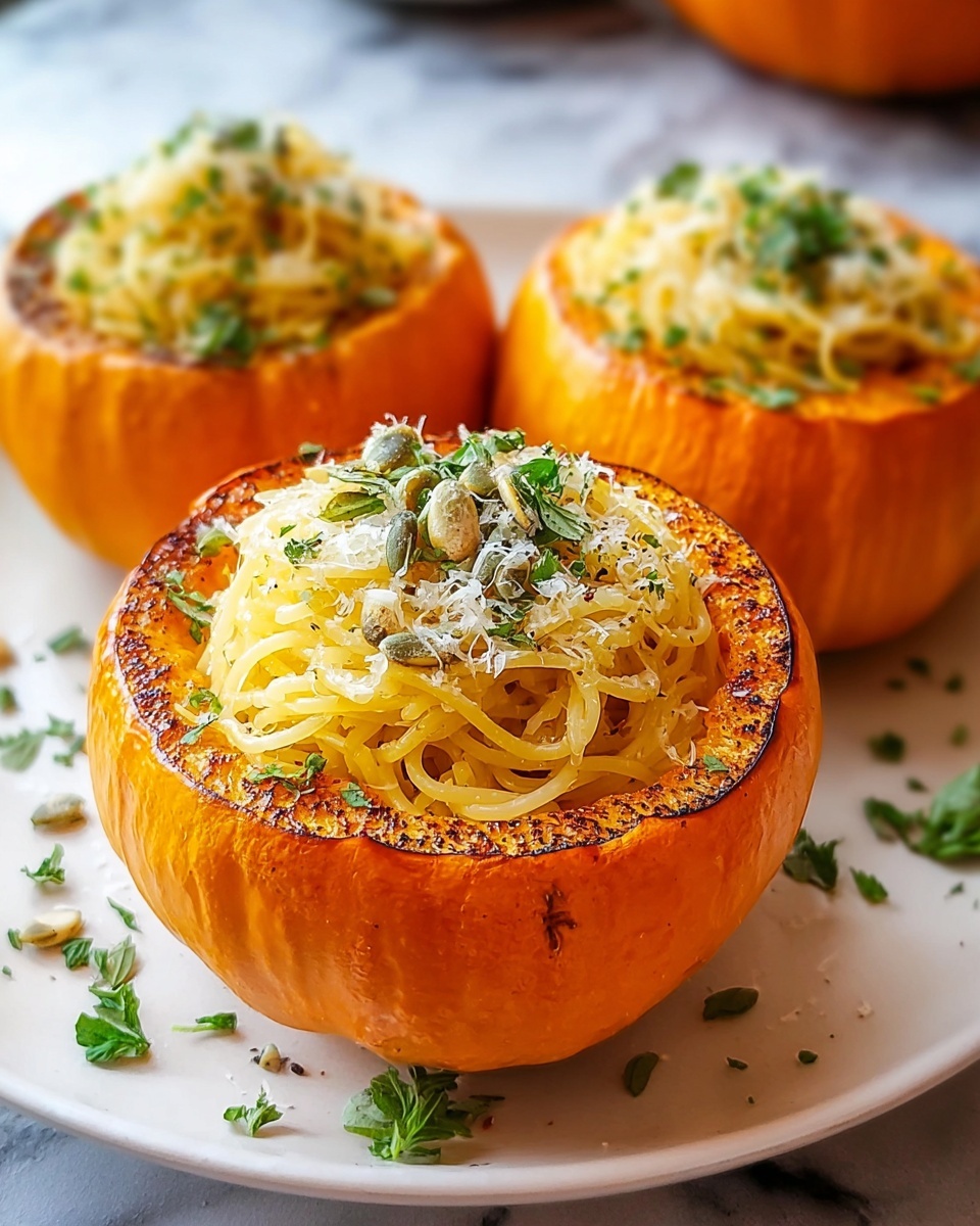 Pumpkin Alfredo Pasta Cauldrons Recipe - Recipe Image