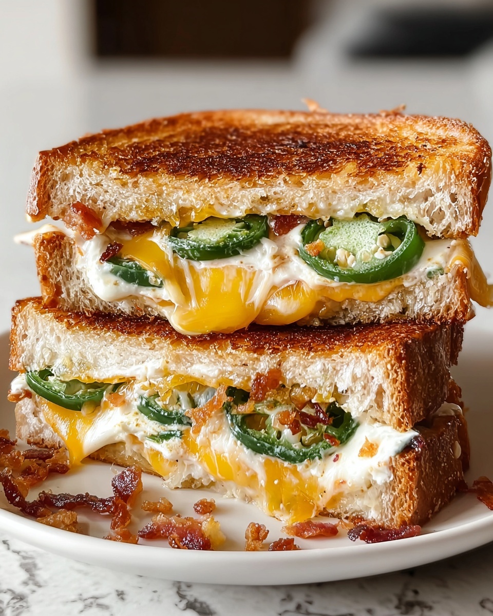Jalapeño Popper Grilled Cheese Sandwiches Recipe - Recipe Image