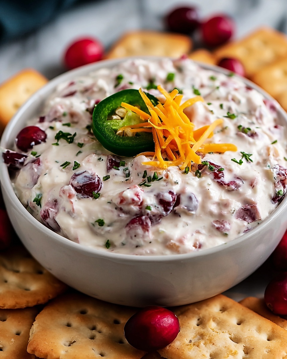 Holiday Cranberry Jalapeño Cream Cheese Dip Recipe - Recipe Image