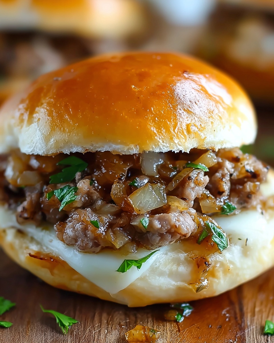 French Onion Beef Sloppy Joes Recipe - Recipe Image