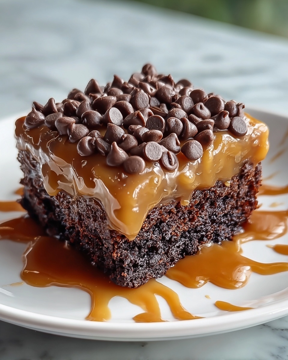 German Chocolate Poke Cake Recipe - Recipe Image