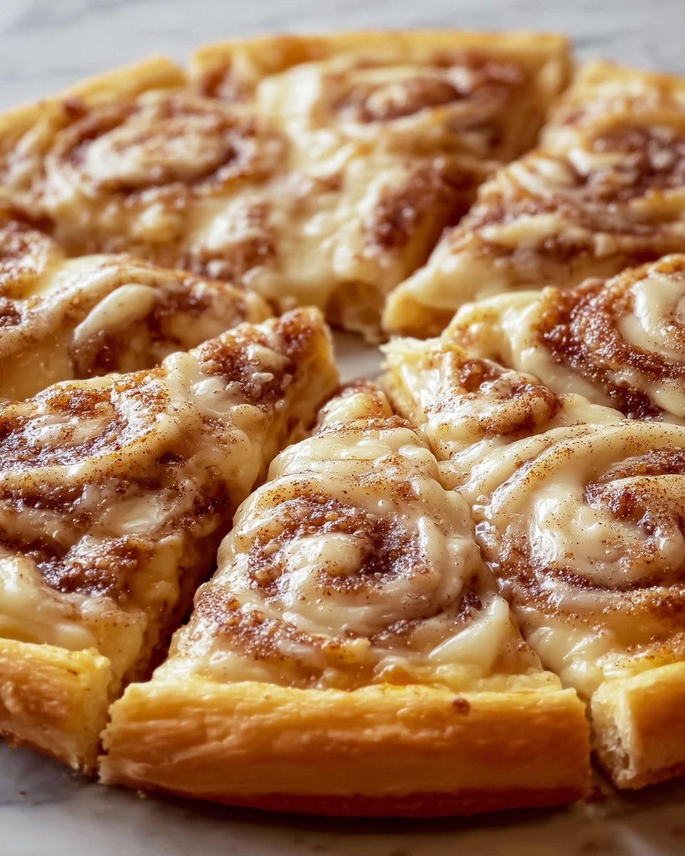 Cinnamon-Sugar Pizza Made with Crescent Rolls Recipe - Recipe Image