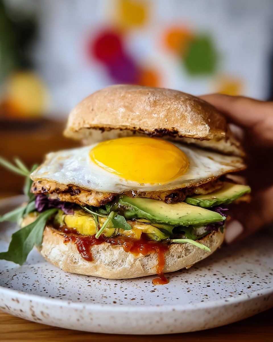 Egg & Chicken Breakfast Sandwich Recipe - Recipe Image