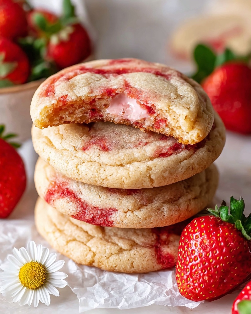 Strawberry Cheesecake Cookies Recipe - Recipe Image