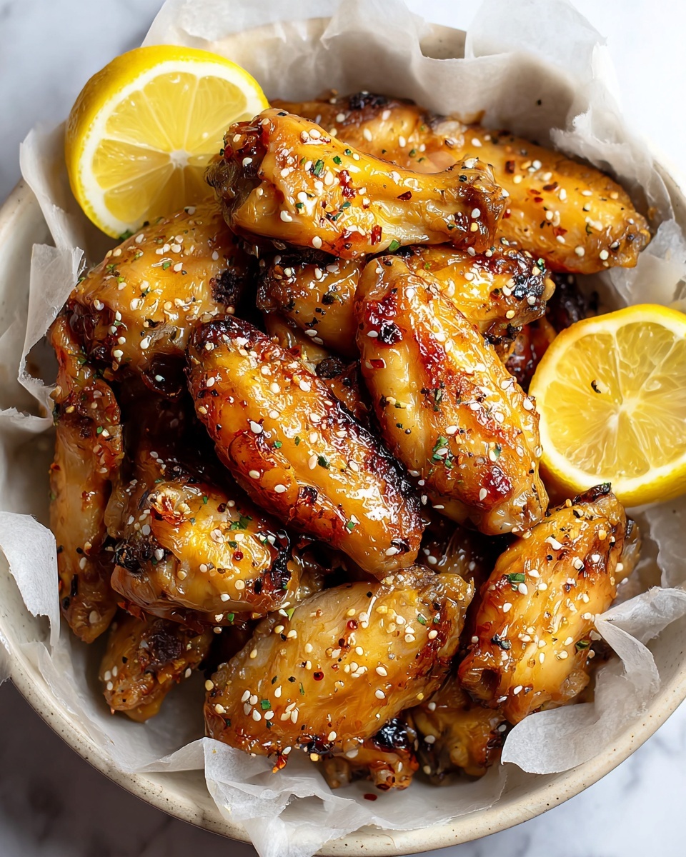 Honey Lemon Pepper Wings Recipe - Recipe Image