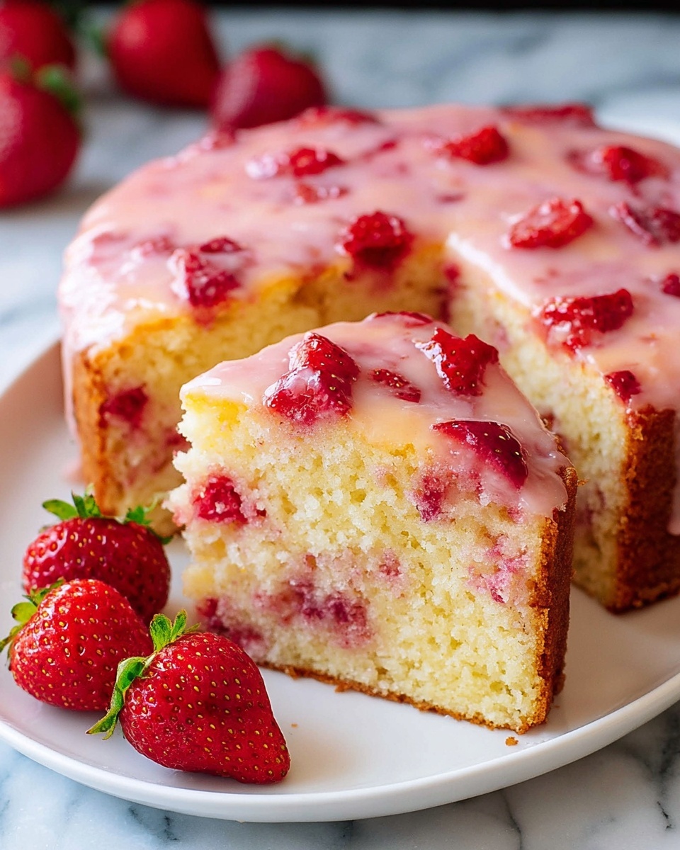 Strawberry Lemon Pound Cake Recipe - Recipe Image