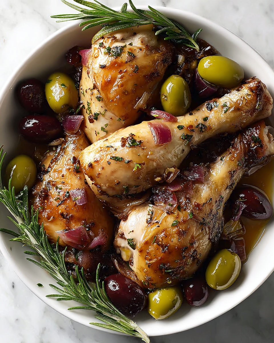 Pan-Roasted Chicken with Grapes & Olives Recipe - Recipe Image