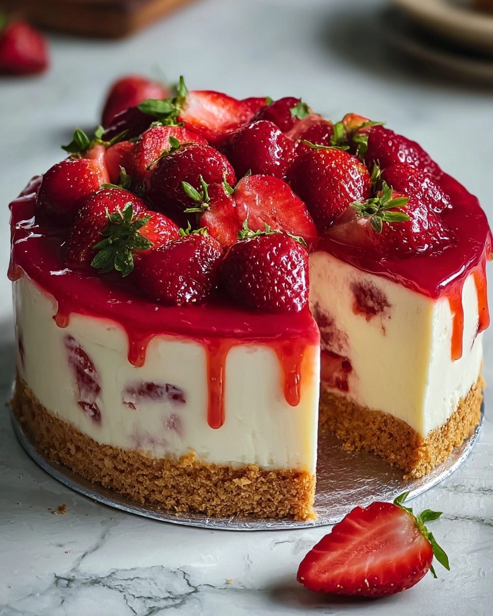 Strawberry Cheesecake Pound Cake Recipe - Recipe Image