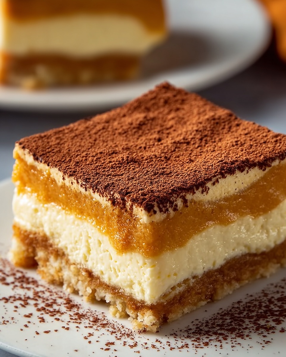 Pumpkin Churro Cheesecake Bars Recipe - Recipe Image