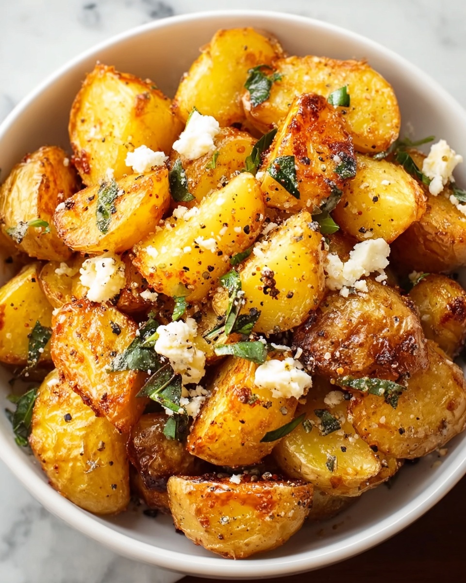 Greek Feta Roast Potatoes Recipe - Recipe Image