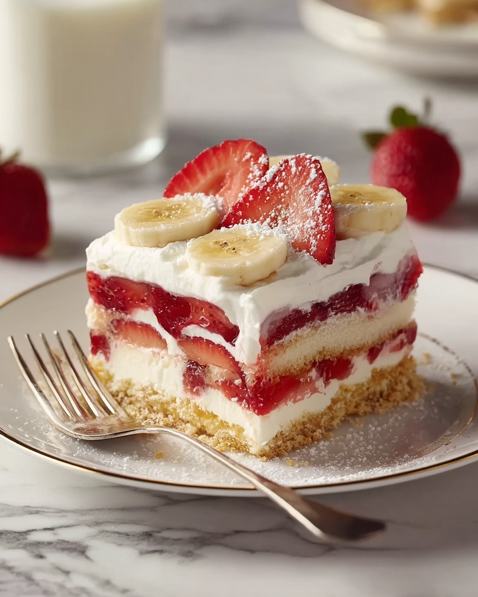 Strawberry Banana Cream Delight Recipe - Recipe Image