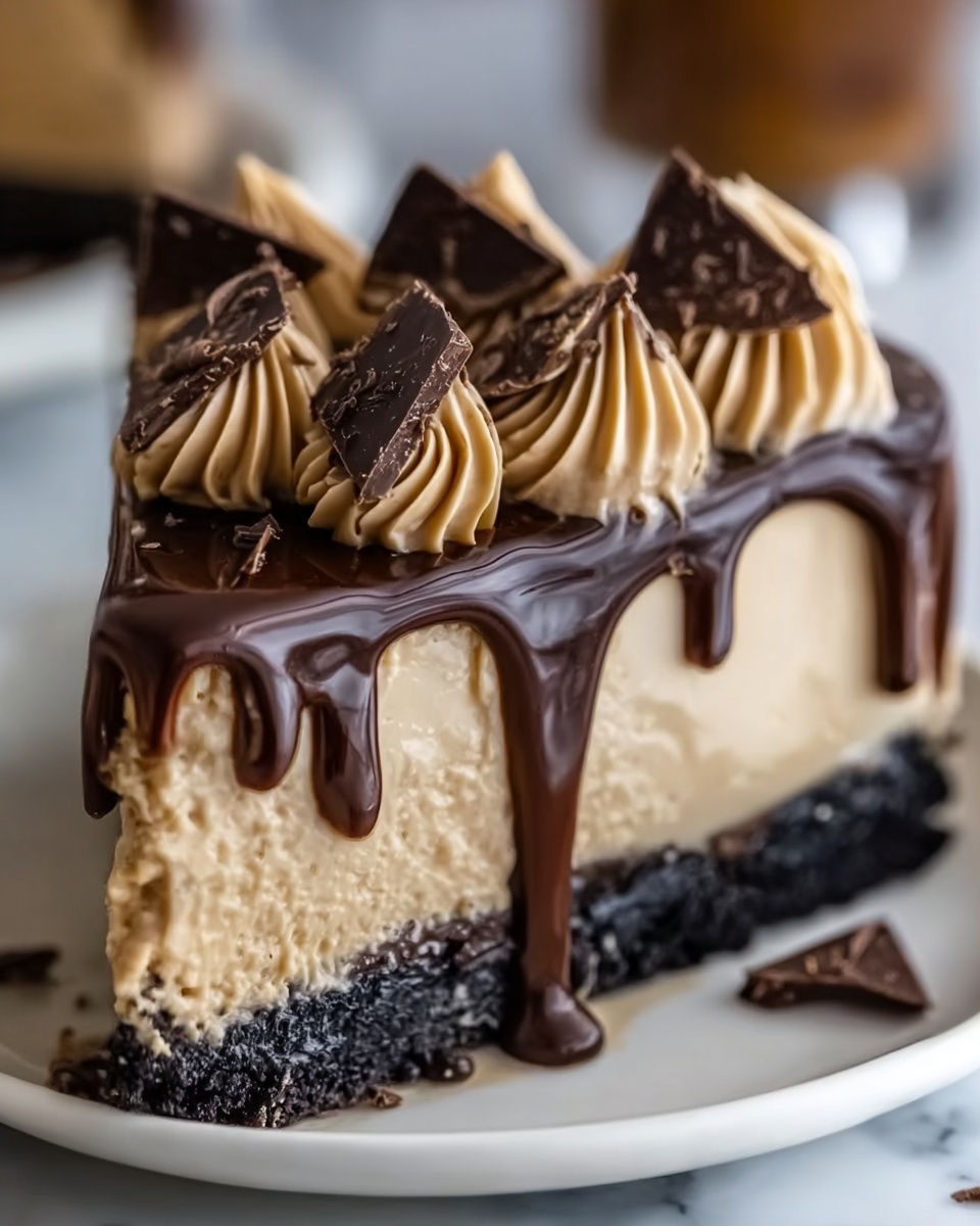 Peanut Butter Chocolate Cheesecake Delight Recipe - Recipe Image