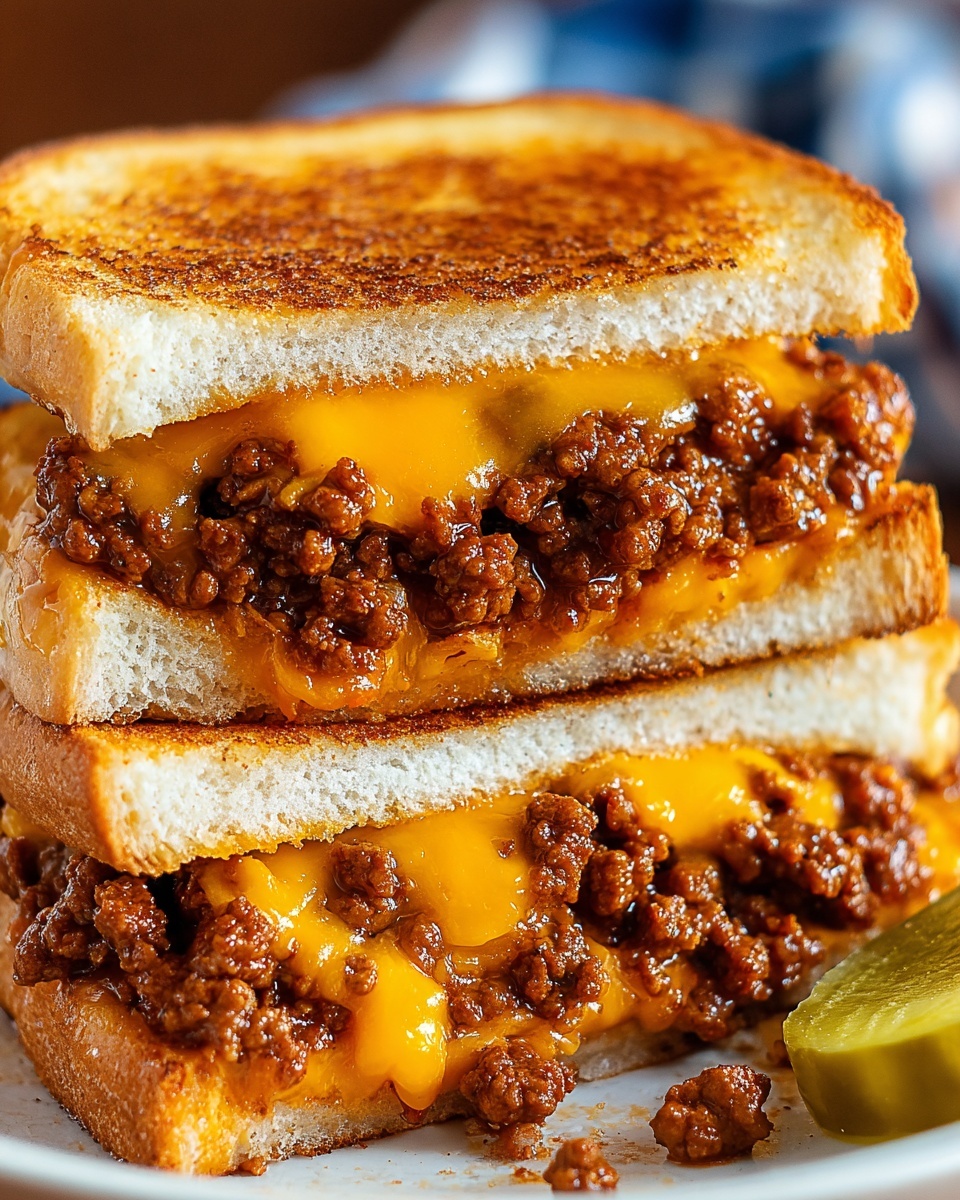 Grilled Cheese Sloppy Joes Recipe - Recipe Image