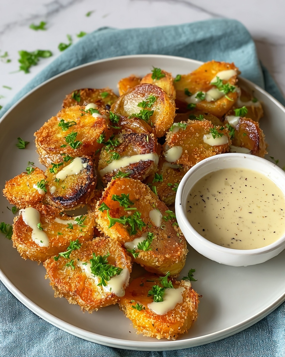 Smashed Roasted Carrots with Garlic and Herbs Recipe - Recipe Image