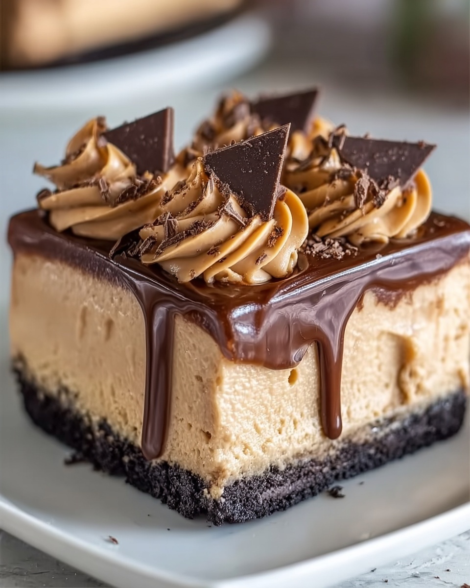 Peanut Butter Chocolate Cheesecake Delight Recipe - Recipe Image