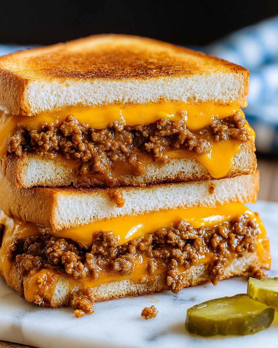 Grilled Cheese Sloppy Joes Recipe - Recipe Image